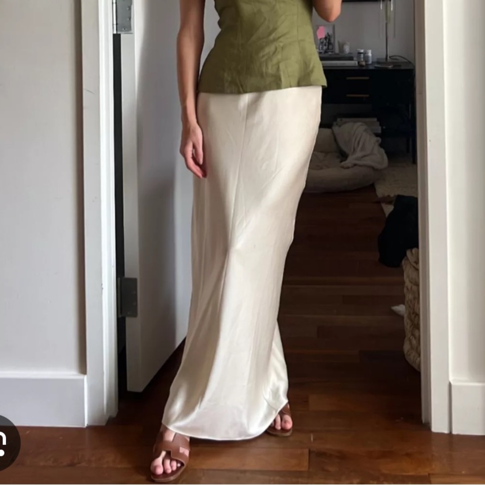 Reformation silk skirt